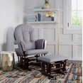 thumbnail interactive-video image 1 of Storkcraft Hoop Infant Nursery Glider and Ottoman, Espresso with Gray Swirl, 1 of 17