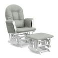 thumbnail image 1 of Storkcraft Hoop Infant Nursery Glider and Ottoman, White with Light Gray, 1 of 16
