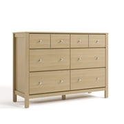 Storkcraft Horizon 6 Drawer Nursery Double Dresser, Driftwood