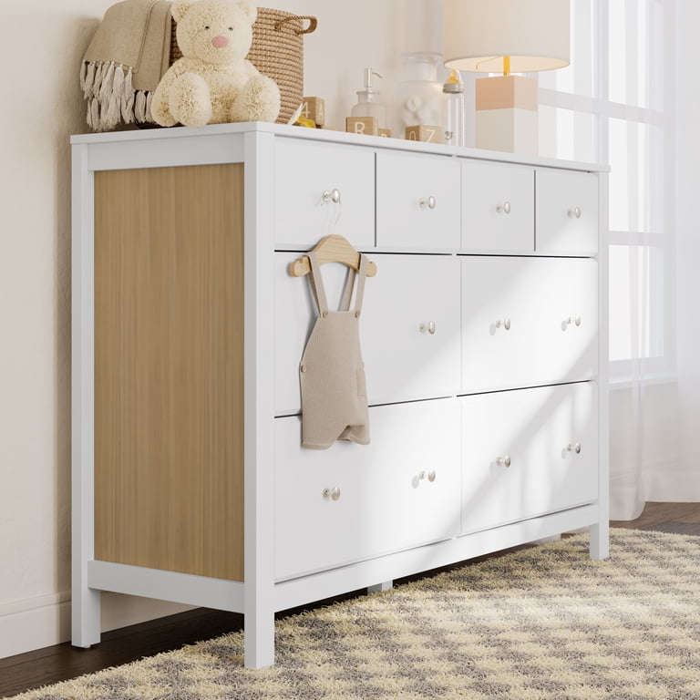 Storkcraft Horizon 6 Drawer Nursery Dresser in White with