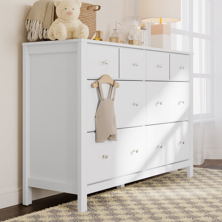 Storkcraft, Nursery Double Dresser, Horizon 6 Drawer, White