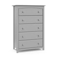thumbnail image 1 of Stork Craft USA Kenton 5-Drawer Wood Dresser in Pebble Gray Finish, 1 of 8