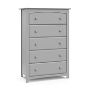 Storkcraft Kenton 5 Drawer Universal Dresser, Pebble Gray