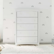 Storkcraft Kenton 5 Drawer Nursery Dresser, White