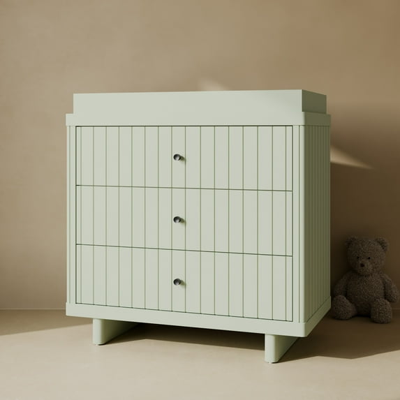 Storkcraft Kyoto 3 Drawer Chest with Infant Changing Topper, Sage