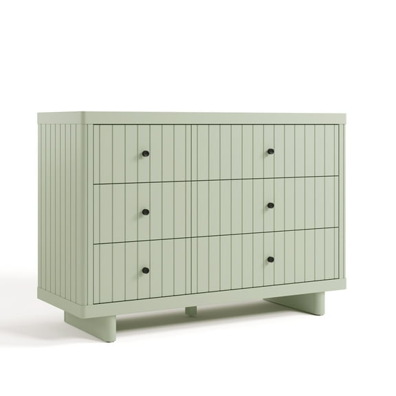 Storkcraft Kyoto 6 Drawer Nursery Dresser, Sage