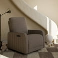 thumbnail image 1 of Storkcraft Kyoto Deluxe Extra-Wide Nursery Power Recliner Swivel Glider, Mountain Brown Boucle, 1 of 15