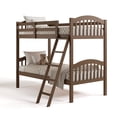 thumbnail image 1 of Storkcraft Long Horn Twin over Twin Bunk Bed, Hazelnut, 1 of 16