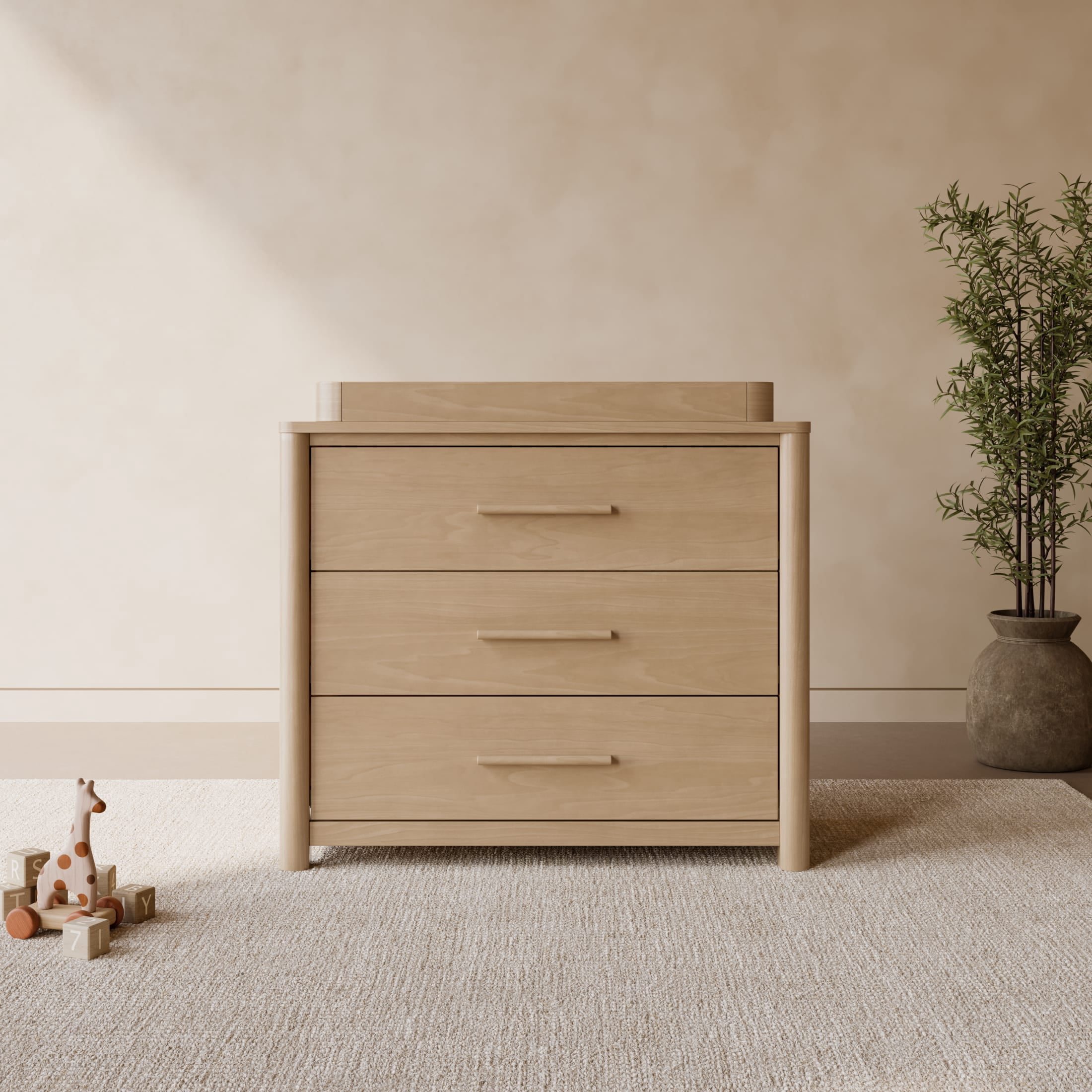 Art of Nursery by Storkcraft Malta 3 Drawer Chest with Removable Changing Topper - Driftwood