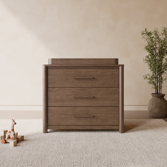 Art of Nursery by Storkcraft Malta 3 Drawer Chest with Removable Changing Topper - Hazelnut