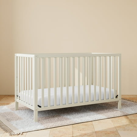 Storkcraft Morningside 5-in-1 Convertible Baby Crib, Frosted Oat