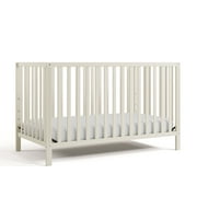 Storkcraft Morningside 5-in-1 Convertible Baby Crib, Frosted Oat
