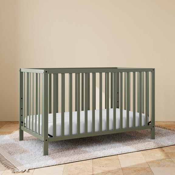 Storkcraft Morningside 5-in-1 Convertible Baby Crib, Olive