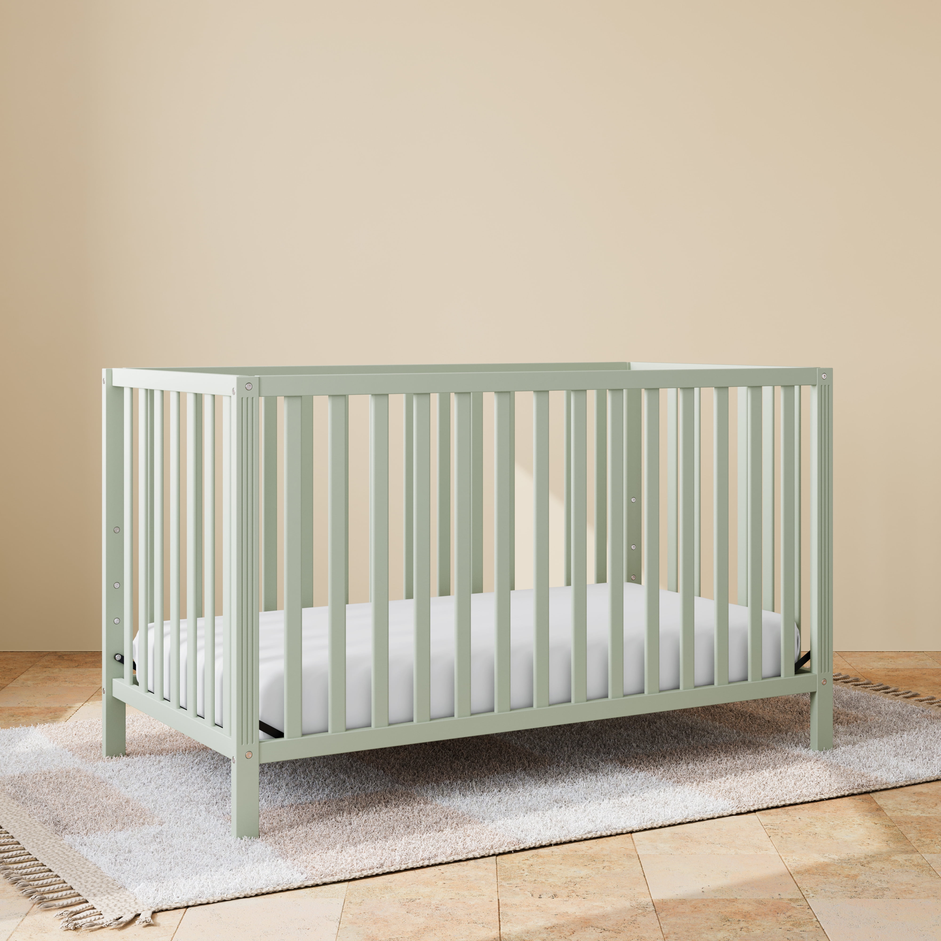 Storkcraft Morningside 5-in-1 Convertible Baby Crib, Sage