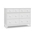 thumbnail image 1 of Storkcraft Moss 6 Drawer Nursery Double Dresser, White, 1 of 16
