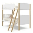 thumbnail image 1 of Storkcraft Next Delray Twin-over-Twin Bunk Bed, White with Natural, 1 of 9