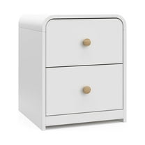 Storkcraft Santos Nightstand, White