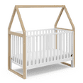 thumbnail image 1 of Storkcraft Orchard 5-in-1 Convertible Baby Crib, White with Driftwood, 1 of 14