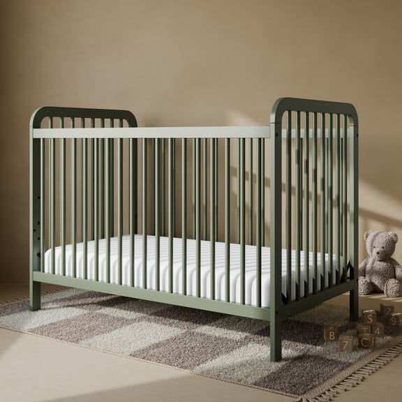 Storkcraft Pasadena 3-in-1 Convertible Baby Crib, Olive