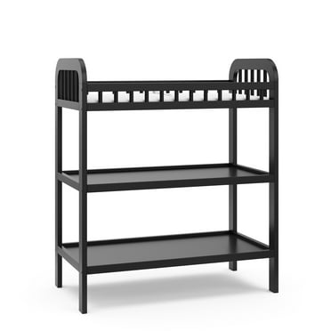 Storkcraft Pasadena Infant Changing Table with Changing Pad, Black