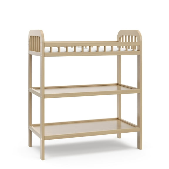 Storkcraft Pasadena Infant Changing Table with Changing Pad, Driftwood