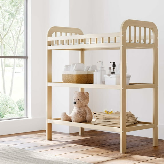 Storkcraft Pasadena Infant Changing Table with Changing Pad, Driftwood