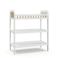 thumbnail image 1 of Storkcraft Pasadena Infant Changing Table with Changing Pad, White/Driftwood, 1 of 15