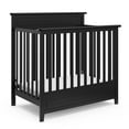 thumbnail image 1 of Storkcraft Petal Mini 4-in-1 Convertible Baby Crib with Mattress, Black, 1 of 8