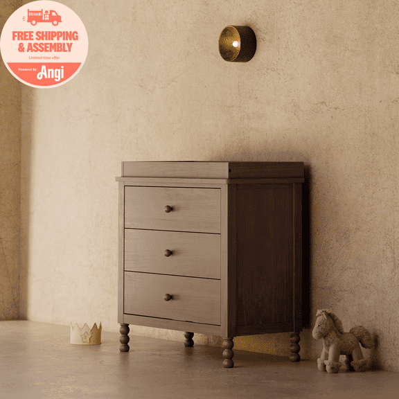 Art of Nursery by Storkcraft Rio 3 Drawer Chest with Removable Infant Changing Topper, Hazelnut