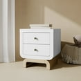 thumbnail interactive-video image 1 of Art of Nursery by Storkcraft Santorini 2 Drawer Children's Nightstand, White with Driftwood, 1 of 13