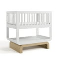 thumbnail image 1 of Storkcraft Santorini Deluxe Convertible Baby Bassinet, White with Driftwood, 1 of 14