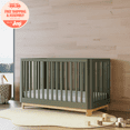 thumbnail image 1 of Storkcraft Santos 3-in-1 Convertible Baby Crib, Olive with Natural, 1 of 19