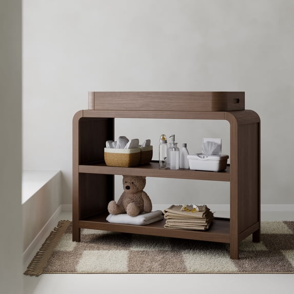 Storkcraft Santos Infant Changing Table, Hazelnut