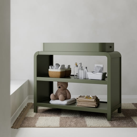 Storkcraft Santos Infant Changing Table, Olive