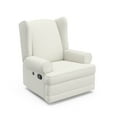 thumbnail image 1 of Storkcraft Serenity Wingback Infant Upholstered Recline Glider with USB, Ivory Boucle, 1 of 10