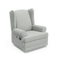 thumbnail image 1 of Storkcraft Serenity Wingback Infant Upholstered Recline Glider with USB, Salt & Pepper Boucle, 1 of 11