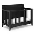 thumbnail image 1 of Storkcraft Solstice 5-in-1 Convertible Baby Crib, Black, 1 of 16