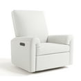 thumbnail image 1 of Storkcraft Sorrento Deluxe Power Recliner Swivel Glider, Ivory Basketweave, 1 of 12
