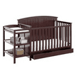 thumbnail image 1 of Storkcraft Steveston 5-in-1 Convertible Baby Crib & Changer, Espresso, 1 of 10