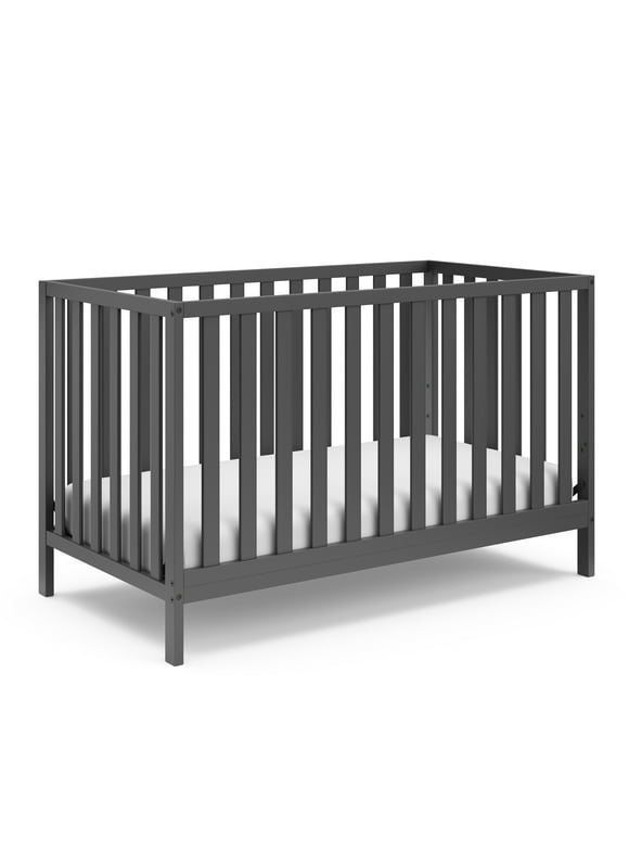 Storkcraft Sunset 4-in-1 Convertible Baby Crib, Gray