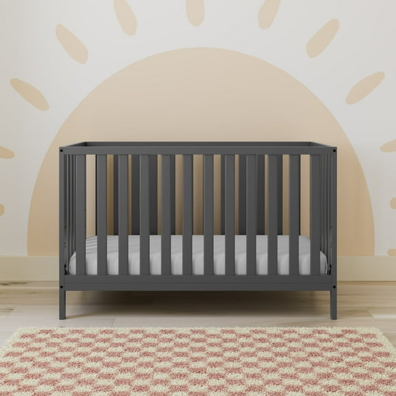 Storkcraft Sunset 4-in-1 Convertible Baby Crib, Gray