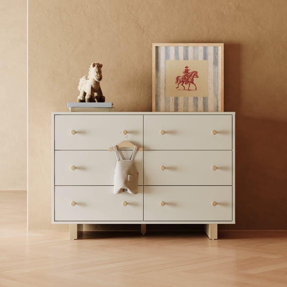 Storkcraft Texas 6 Drawer Dresser, Driftwood