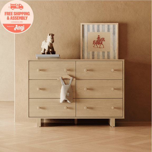 Storkcraft Texas 6 Drawer Dresser, Driftwood