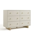 thumbnail image 1 of Storkcraft Texas 6 Drawer Dresser, Frosted Oat with Driftwood, 1 of 8
