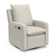 Storkcraft Timeless Upholstered Recline Glider with USB, Ivory