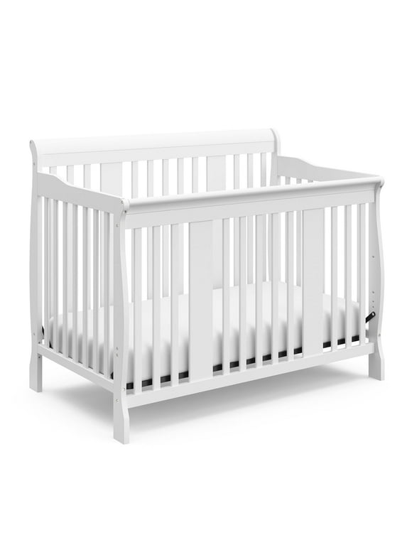 Storkcraft Tuscany 4-in-1 Convertible Baby Crib White