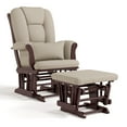 thumbnail interactive-video image 1 of Storkcraft Tuscany Infant Nursery Glider & Ottoman Espresso with Taupe Swirl, 1 of 17