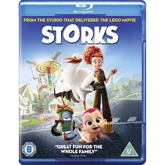 Storks (2016) (Blu-ray) Andy Samberg Danny Trejo Jennifer Aniston Jordan Peele Katie Crown