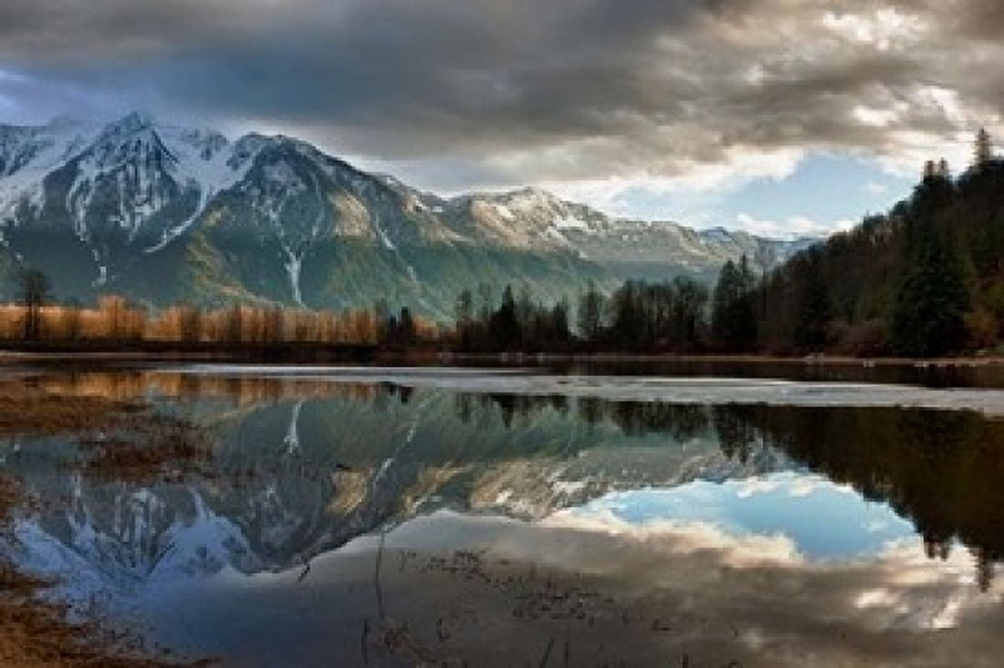 Storm Agassiz British Columbia Canada Canvas Art - Rick A Brown DanitaDelimont (36 x 24)