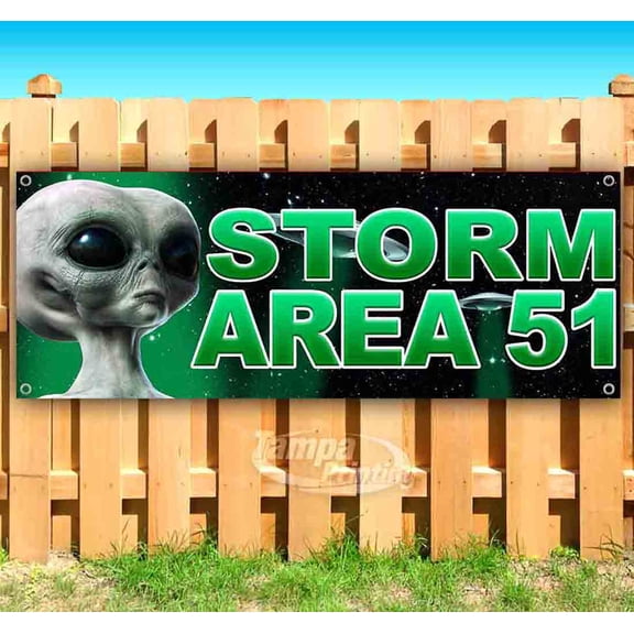 Storm Area 51 13 oz Vinyl Banner With Metal Grommets